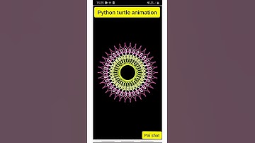 Spirograph animation7 three pattern with python turtle #shorts😍😍