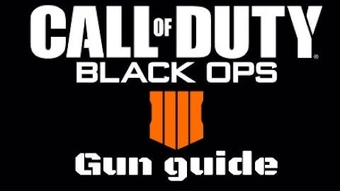 Black Ops 4: Class builds