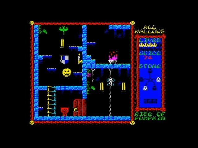 All Hallows - Rise of the Pumpkin (2018) Walkthrough, ZX Spectrum