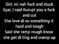 Nuh f  stuck by kid kurupt  aka uncle mucks  klappaz riddim lyrics on screen