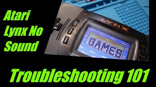 Atari Lynx has No Sound. Troubleshooting and reading a Schematic.