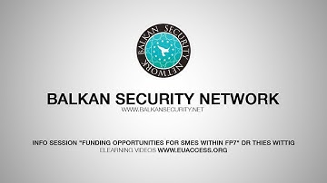 Info Session about Framework Program 7 for SMEs Dr. Thies Wittig