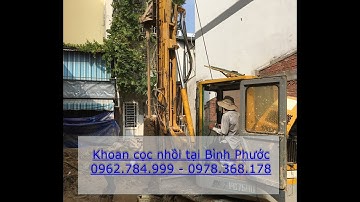 Thực tế mặt bằng thi công cọc khoan nhồi tại Phước Long, khoan cọc nhồi tại tỉnh Bình Phước