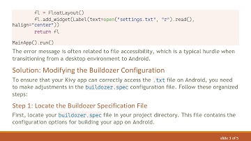 Resolving the Kivy App