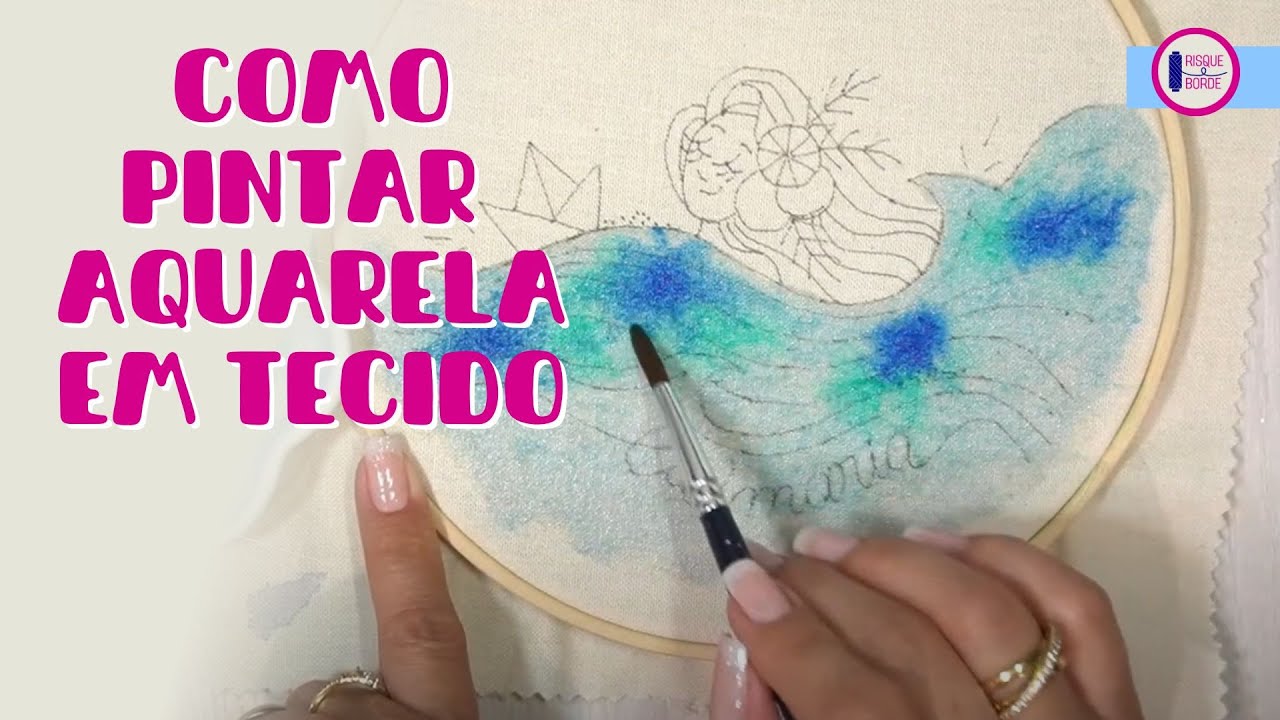 Aquarela em tecido, quais materiais e como pintar
