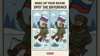 Spot The Difference Ice Fishing In Russia