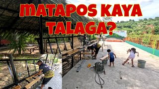 Isang araw na lang ng trabaho, matapos kaya | Nagkakabit pa lang ng mga kahoy