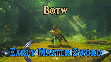 botw gameplay - Early Master Sword