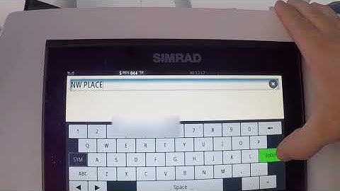 Simrad Go9 XSE | How you add waypoints