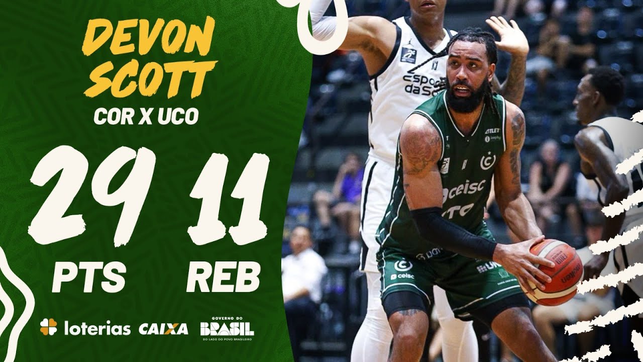 Pontuador! | Devon Scott em Corinthians X Ceisc União Corinthians | NBB ...