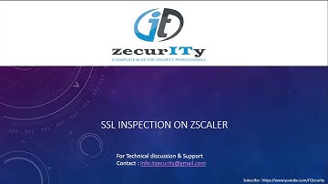 SSL Inspection on Zscaler Internet Access