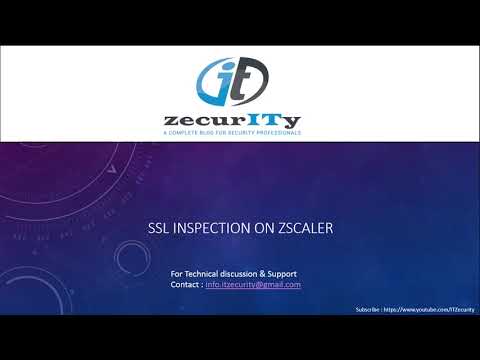 SSL Inspection on Zscaler Internet Access