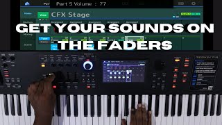 YAMAHA MODX & MONTAGE KEYBOARDS|HOW TO ASSIGN SOUNDS TO FADERS