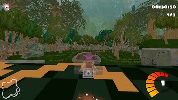 STK 0.9.3 - Cocoa Temple in SuperTux in 1:38.813