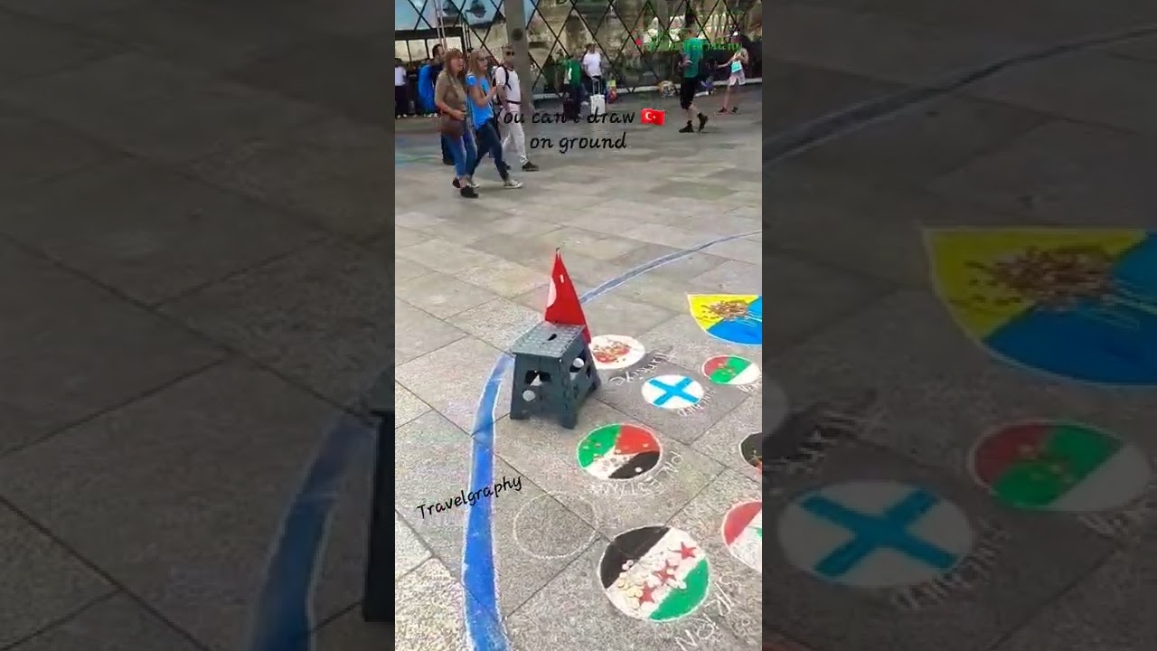 Respect! You can't draw 🇹🇷 on ground   