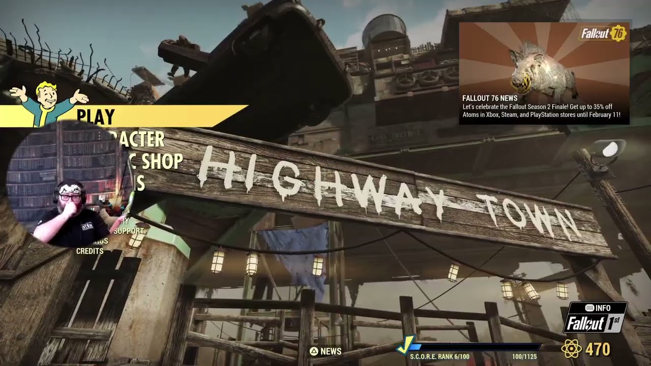 Fallout 76: SlobberKnocker's LONG Walk (Pt.1)