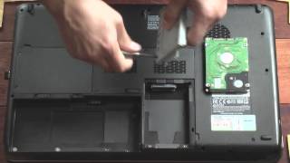 Toshiba Satellite P500 SSD Upgrade - Crucial MX100 Installation in Laptop