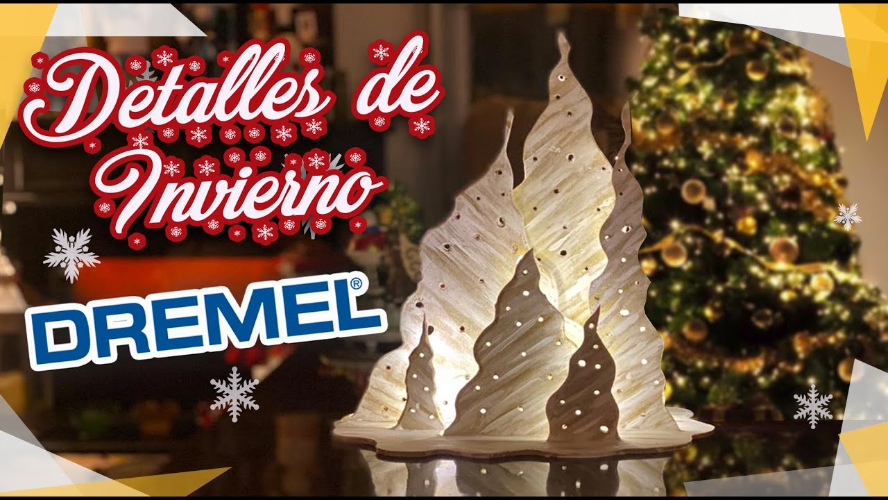 Arbolitos Navideños de Madera muy decorativos  🎄 Moto Saw de Dremel ⚙️ Manualidades de Navidad