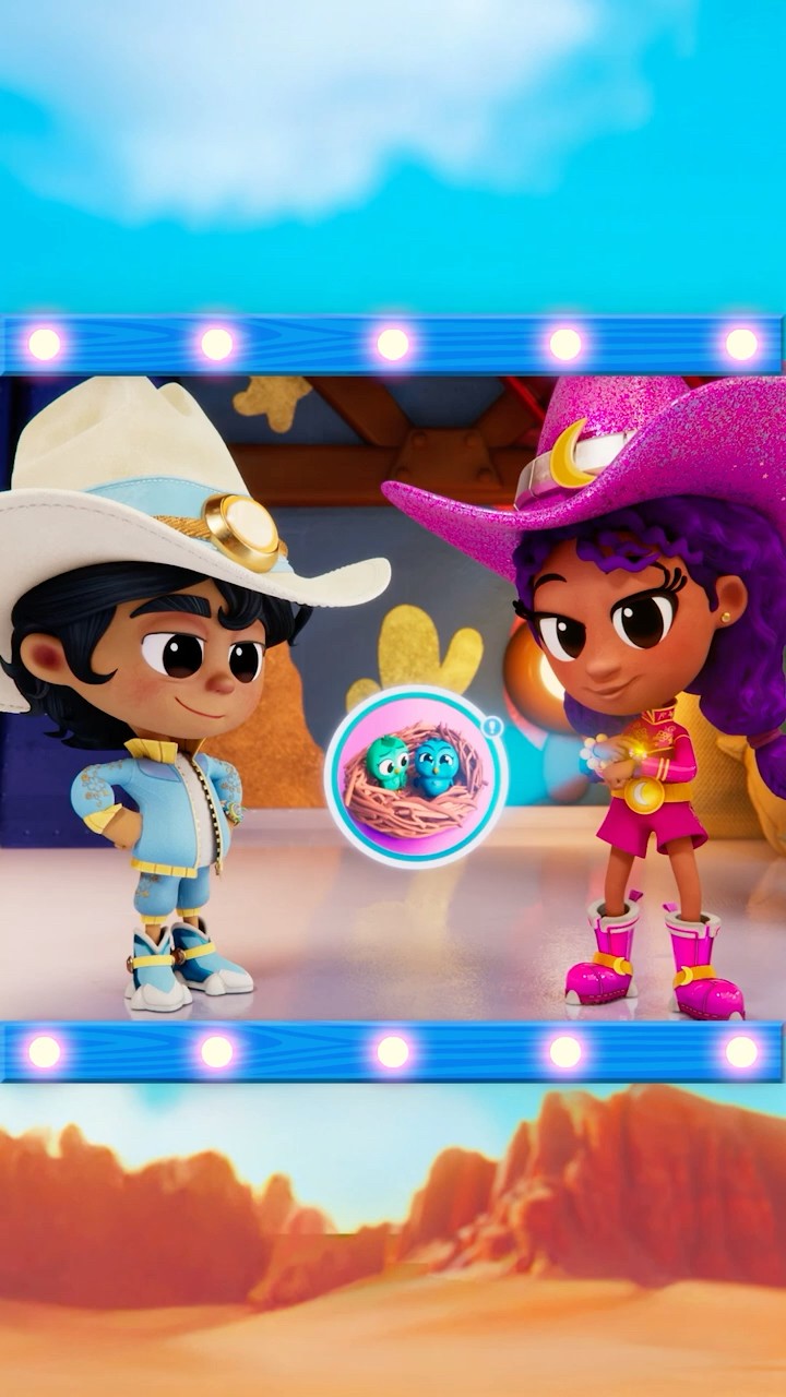 save baby birds with kid cowboy! #shorts