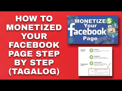 So monetarisierst du deine Facebook-Seite Schritt für Schritt (auf Tagalog)