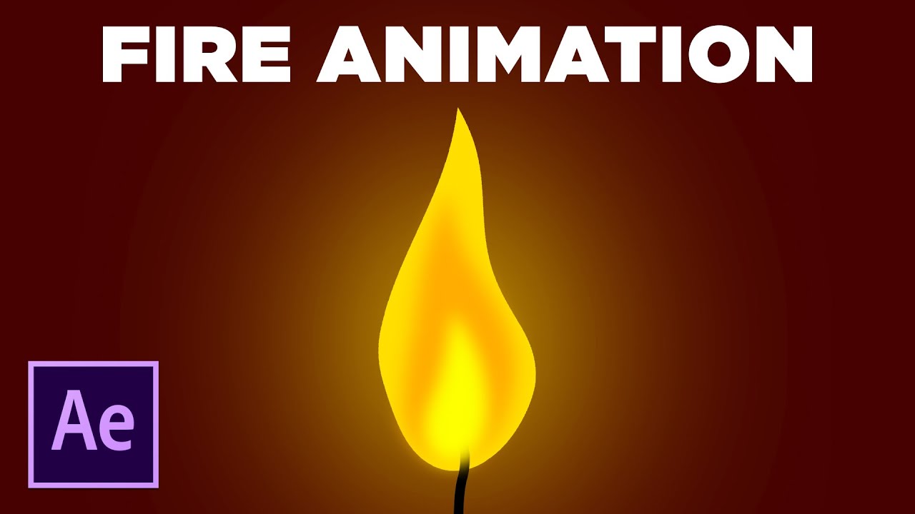 Easy Fire Animation in After Effects Tutorial | Flame Animation - YouTube