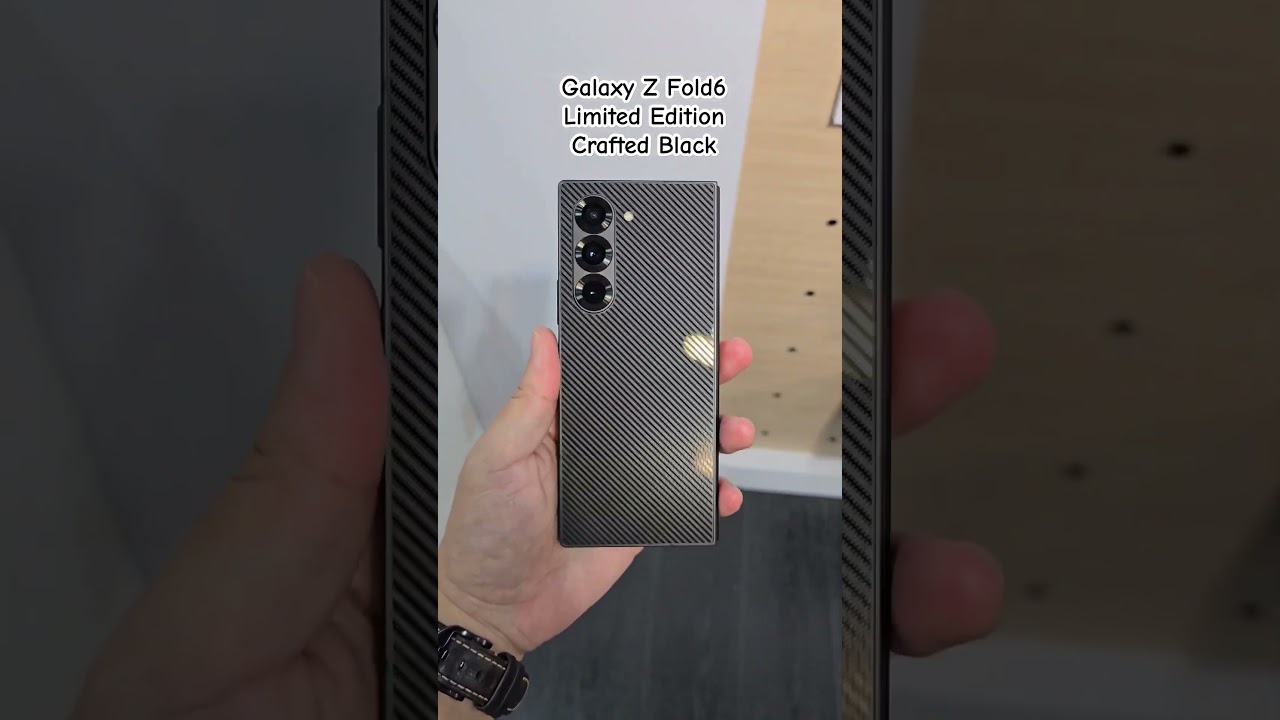 Galaxy Z fold 6 (Crafted Black Limited Edition) Hands on 