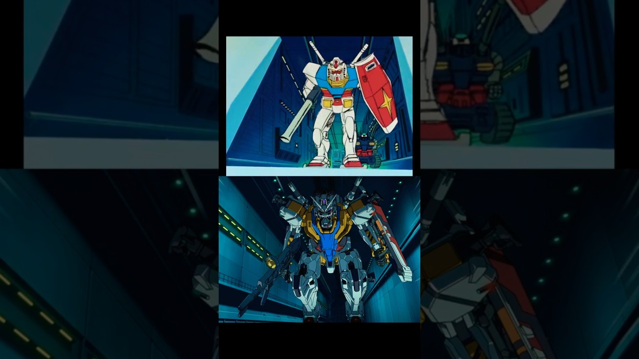 RX-78 Gundam 1st Catapult Launch (1979 & GQuuuuuuX Comparison