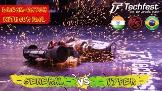 ROBOWAR || INDIA vs BRAZIL || VYPER vs GENERAL || SEMI-FINAL || INTERNATIONAL ROBOWAR || TECHFEST-20