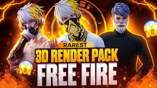 FREE FIRE 3D RENDER PACK || 40+ UNIQUE 3D RENDERS || HIGH QUALITY 3D RENDERS ||KARTIK GFX❤️