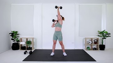 Dumbbell Squat with Rotational Press