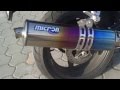 Honda CBR 600 F Sport white blue micron exhaust