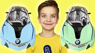 Mark and BMW Cars - Funny stories for kids