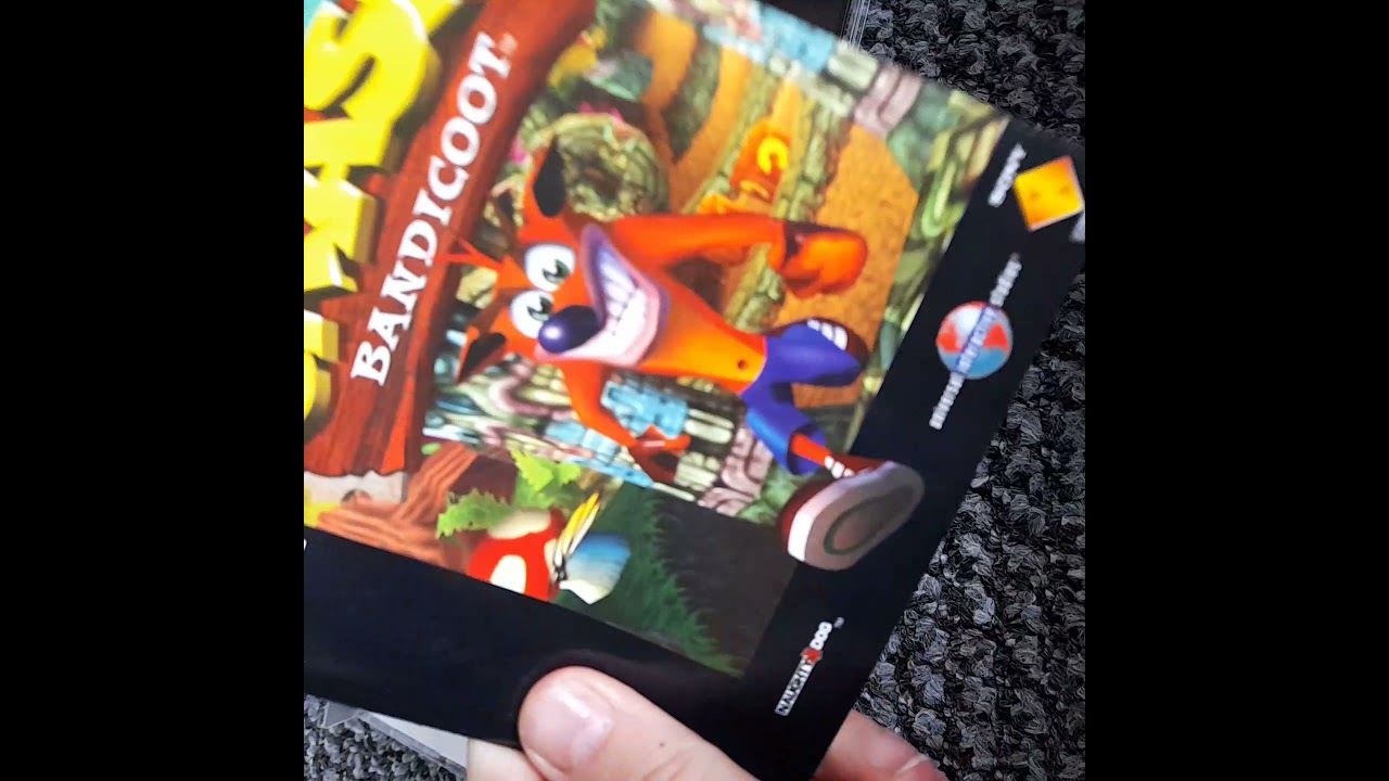 crash bandicoot ps1 unboxing