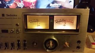 Technics RS-631 first test and VU problem faded yellowed.
