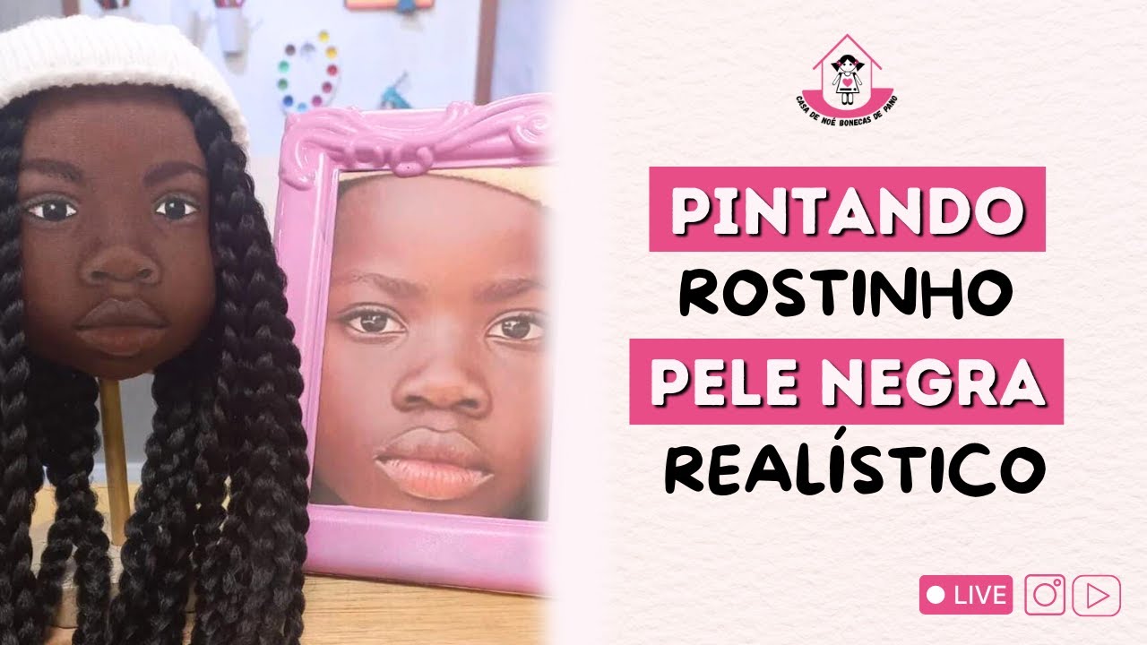 Live I Pintando Rostinho Pele Negra Realístico I Quarta-Feira às 15:33h