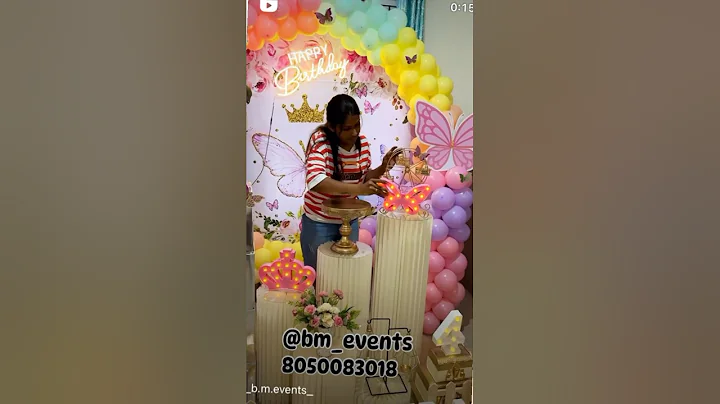 Butterfly Theme Birthday Decor