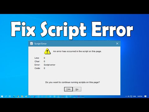 How To Fix Script Error in Windows 10