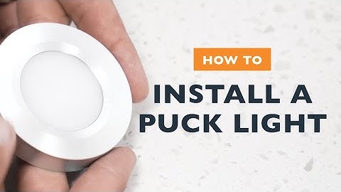 How to install puck lights