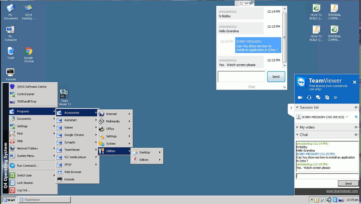 How install an application using Q4OS Instaler