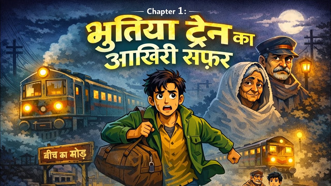 👻 भूतिया ट्रेन का आख़िरी सफ़र Chapter 1 👻ll  स्टेशन का सुनसान प्लेटफॉर्म, रात 12 बजेll #horrors