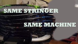 How to String 7 Tennis Racquets and Get the Same DT Value