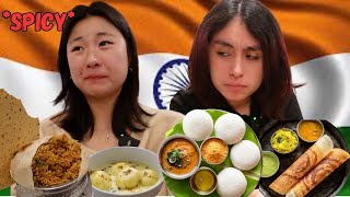 Chinese & Mexican try SOUTH INDIAN food for the first time *SPICY*