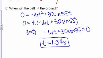 projectile motion Honors Pre Calculus
