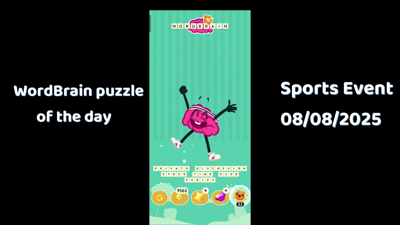 Wordbrain Brainy's Summer Vacation August 13 2025 Answers | Wordbrain Brainy's Summer Vacation 2025