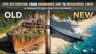 A 50-year-old abandoned cruise ship has been restored by skilled artisans into a luxury yacht.