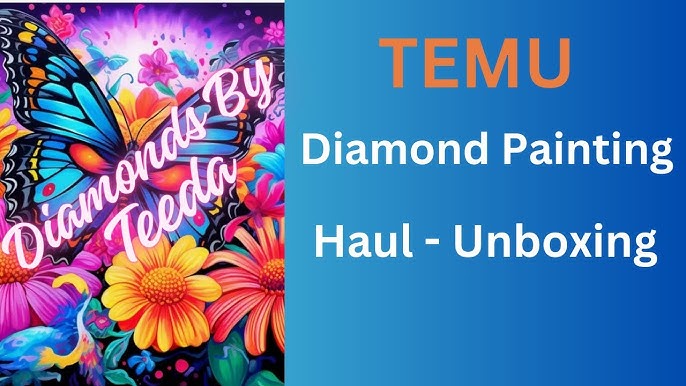 Small Temu Diamond Painting Haul Unboxing - Diamond Art - Diamond