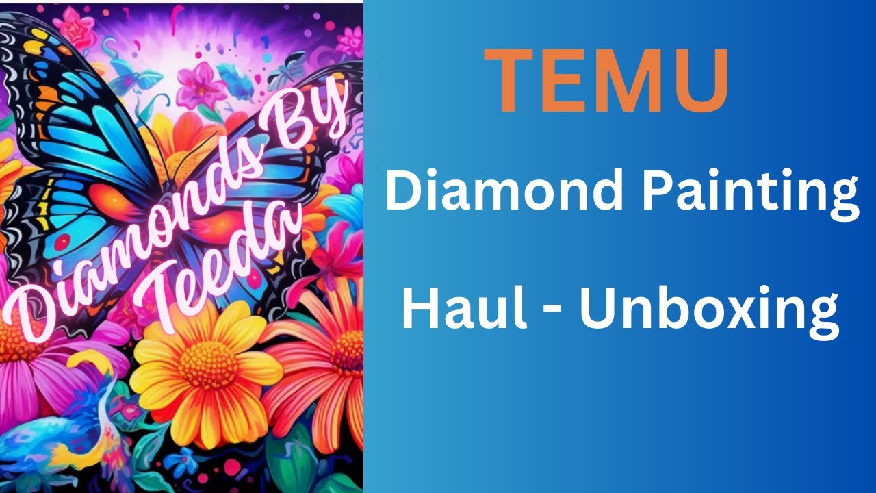 TEMU Diamond Painting Haul #temu #diamondpainting 