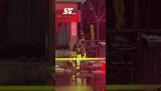 Crews battle early-morning fire at a strip mall in Vaughan