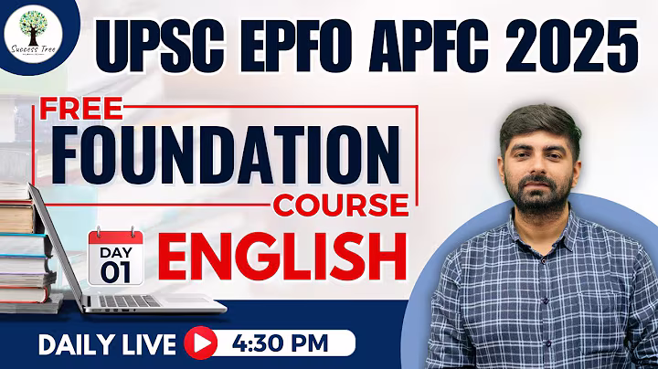 UPSC EPFO APFC 2025| Free Foundation Class |DAY -1 | EPFO UPSC APFC Preparation| Success Tree