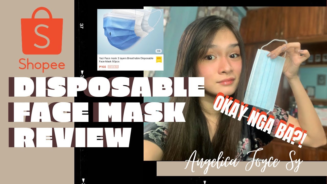SHOPEE DISPOSABLE FACE MASK REVIEW 😱 YAY OR NAY?! Angelica Joyce Sy